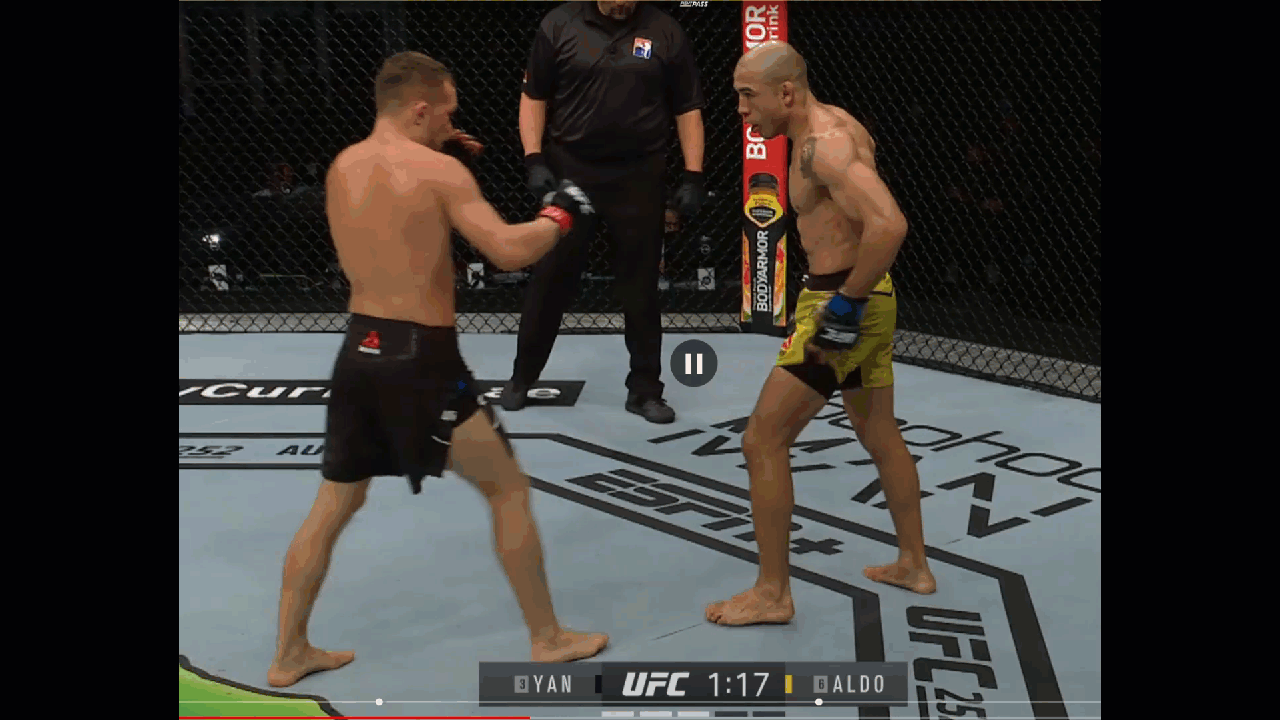 Switching stance while striking